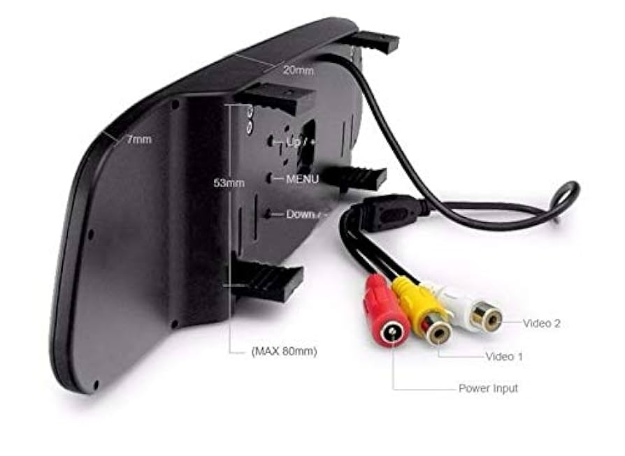 ロケバン　変換済み Amazon.com: RED WOLF 3rd Third Brake Light Backup Camera w/4